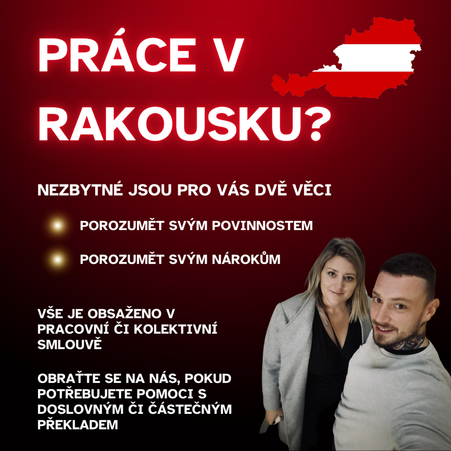 Pracovní smlouva - práce v Rakousku